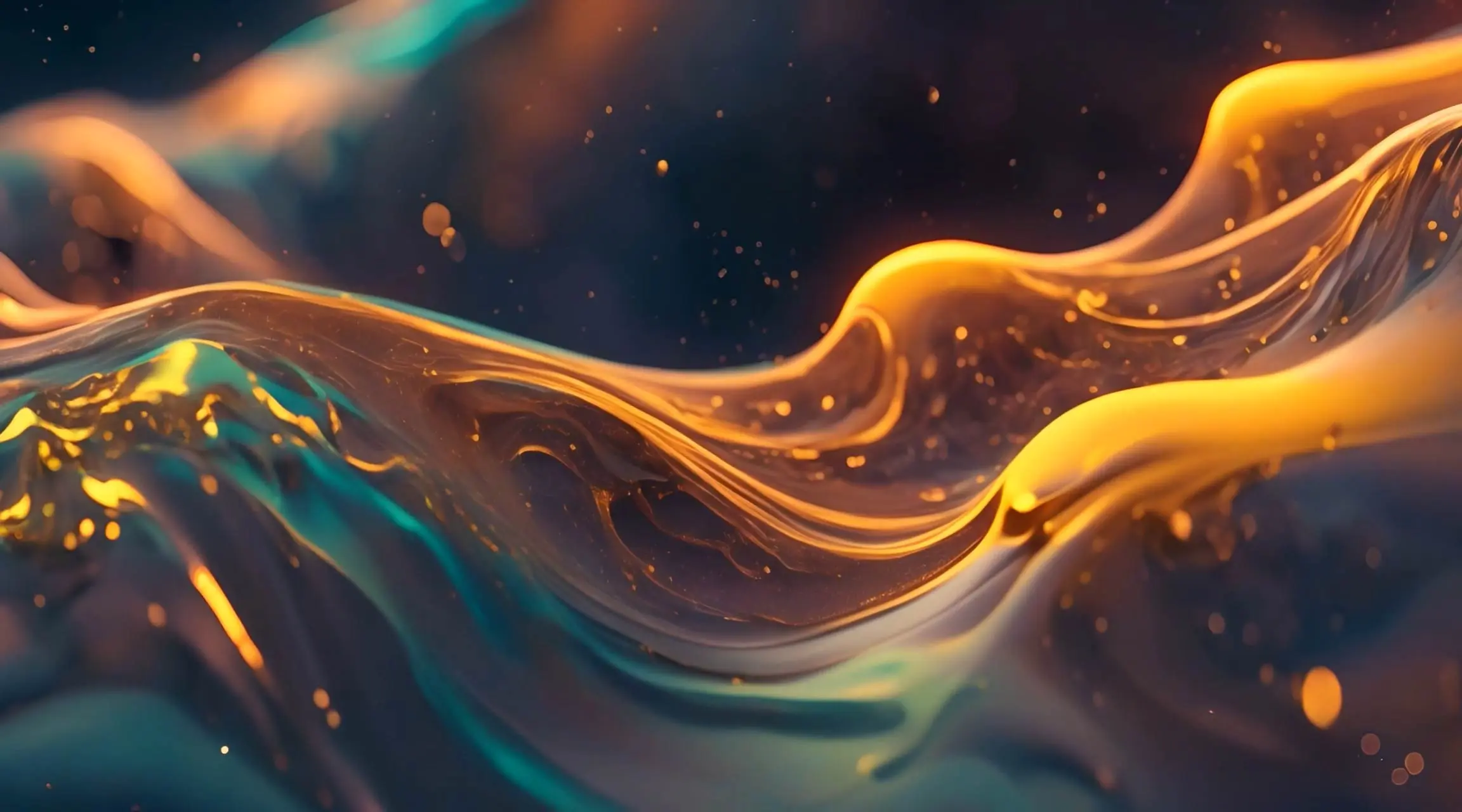 Abstract Liquid Flowing Colors Motion Graphic